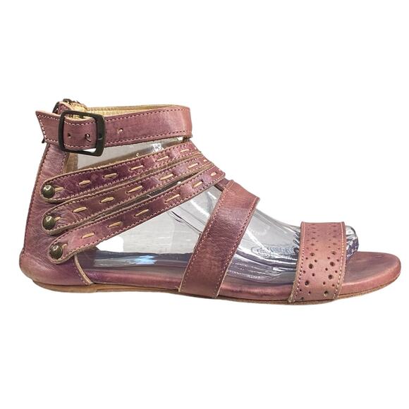 Bed Stu Women’s Artemis Purple Leather Gladiator Sandal Size US 9 - Picture 1 of 11